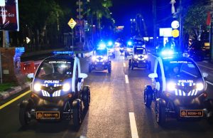 Patroli Gunakan Kendaraan Listrik, Polwan dan Kowad Bersinergi Jaga Keamanan Penyelenggaraan KTT G20