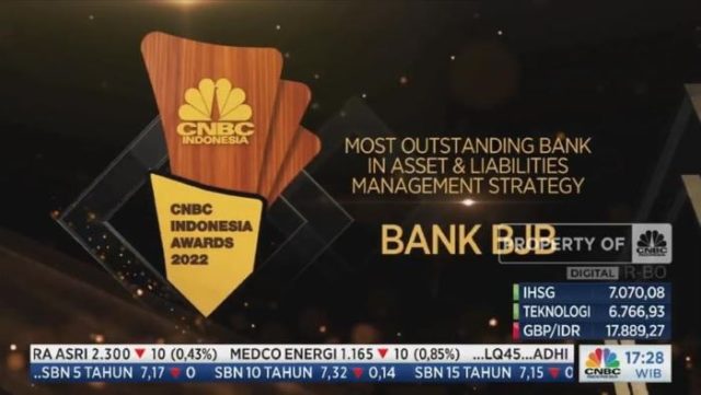 bank bjb Dinobatkan Sebagai Pengelolaan Aset dan Liabilitas Terbaik di Ajang CNBC Indonesia Awards 2022