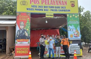 H+2 Tahun Baru, Polisi Cek Kesiapan Petugas Posyan Obyek Wisata Pantai Pondok Bali