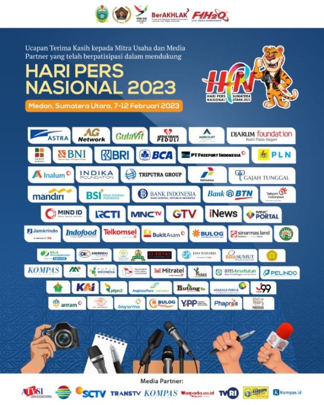 Atal S Depari Apresiasi Sponsor dan Mitra yang Telah Dukung HPN 2023