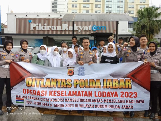 Dit Lantas Polda Jabar,Tidak Kenal Lelah Dalam Memberikan Sosialisasi dan Edukasi Kepada Masyarakat Dalam Rangka Ops Keselamatan Lodaya 2023