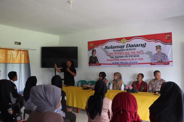 Polisi Gelar Kegiatan P4GN di SMK Triyasa Ciater