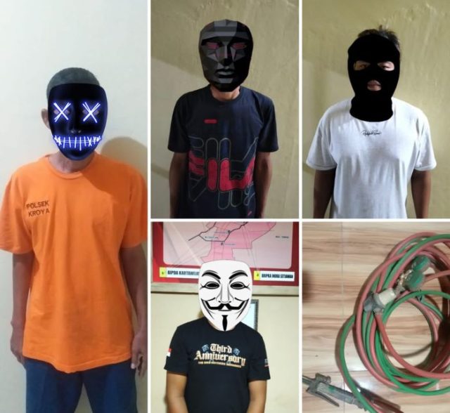 Polisi Berhasil Amankan 4 Orang Pelaku Pencurian Pipa Milik PT Pertamina di Indramayu