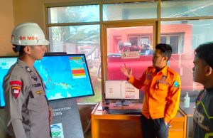 Sat Brimob Polda Jabar Kunjungi Kantor BPBD Kabupaten Garut Laksanakan Koordinasi Penanganan Bencana