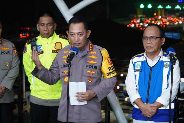 Kapolri Cek Jalur Mudik di KM 70