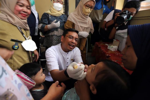 Dukung Pemberian Vaksin Polio Anak, Tedy Rusmawan: Mudah-Mudahan Cakupan Target Bisa Ditingkatkan
