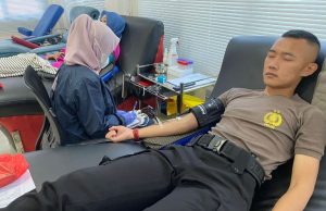 Polisi Donorkan Darahnya untuk Penderita Thalasemia
