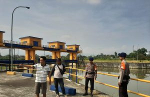 Sat Brimob Polda Jabar Laksanakan Patroli ke Bendungan Copong Garut