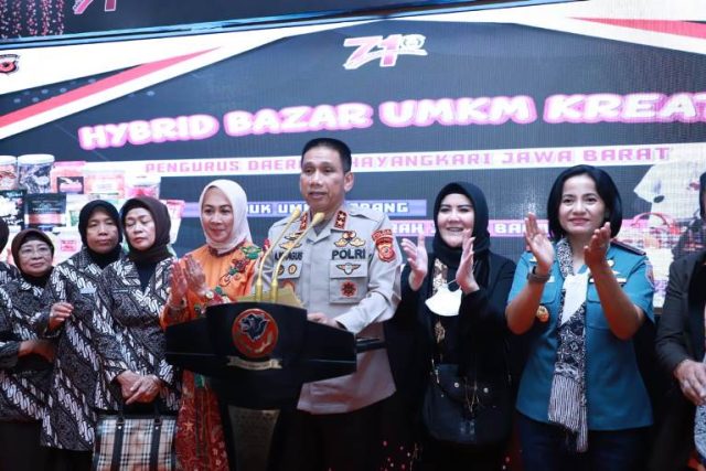 218 UMKM Bhayangkari Jabar Ikut ‘Hybrid Bazar UMKM Kreatif’