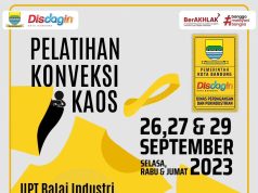 Tingkatkan Daya Saing Produk Lokal IKM, Disdagin Kota Bandung Gelar Pelatihan Konveksi Kaos
