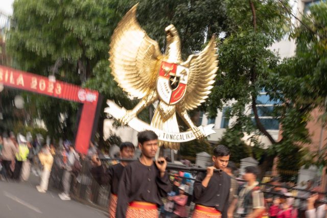 Puluhan Kesenian Meriahkan Kirab Pancasila, Warga Antusias