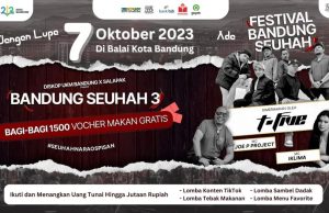 Catat! Diramaikan Puluhan Stan, Bandung Seuhah 3 Digelar Besok