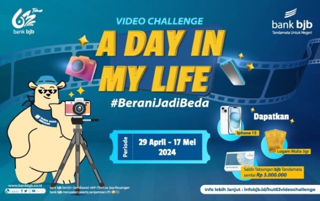 HUT ke-63 bank bjb Hadirkan Video Challenge 'A Day In My Life'