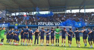 Bobotoh hadir di sesi latihan Persib. (Fifi Nofita)