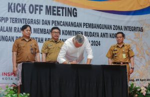 Wujudkan Pemerintah Anti Korupsi, Seluruh Perangkat Daerah Teken Pakta Integritas dan Komitmen Bersama