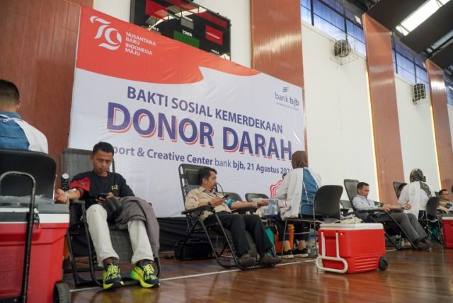 bank bjb Berhasil Kumpulkan 300 Kantong Darah Saat Kegiatan Donor Darah HUT RI ke-79