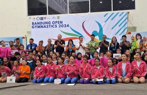 Kejuaraan Bandung Open Gymnastics 2024 diikuti ratusan peserta dari berbagai daerah. (Arf)