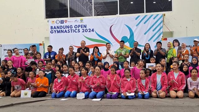 Kejuaraan Bandung Open Gymnastics 2024 diikuti ratusan peserta dari berbagai daerah. (Arf)