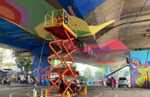 Mural Kolong Jembatan Pasupati Bakal Jadi Terpanjang di Indonesia