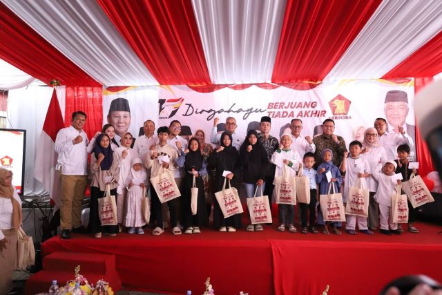 Hadiri HUT Ke-17 Partai Gerindra, Pimpinan DPRD: Jaga Amanah dari Masyarakat