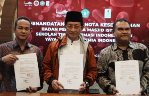 Badan Pengelola Masjid Istiqlal Tandatangani MoU dengan STFI dan YTI Soal Program Peduli Thalasemia