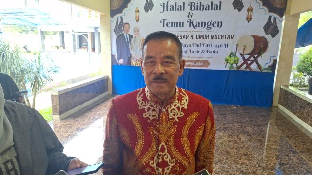 Komisaris PT Persib Bandung Bermartabat (PBB), Umuh Muchtar. (Fifi Nofita)