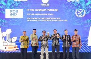 PT Pos Indonesia Raih Penghargaan di Ajang TOP CSR Awards 2025