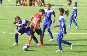 Pesepakbola putri antusias untuk mengikuti kompetisi Hydroplus Soccer League 2025 regional Bandung yang berlangsung di Lapangan Infini Soegiri Pudsikpom Cimahi, mulai Minggu (12/10/2025). (Fifi Nofita)
