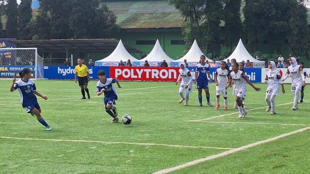 Persib Putri Raih Kemenangan di pekan kedua Hydroplus Soccer League 2025/2026. (Fifi Nofita)