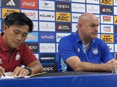 Pelatih Persib, Bojan Hodak dan pelatih fisik Yaya Sunarya. (Fifi Nofita)