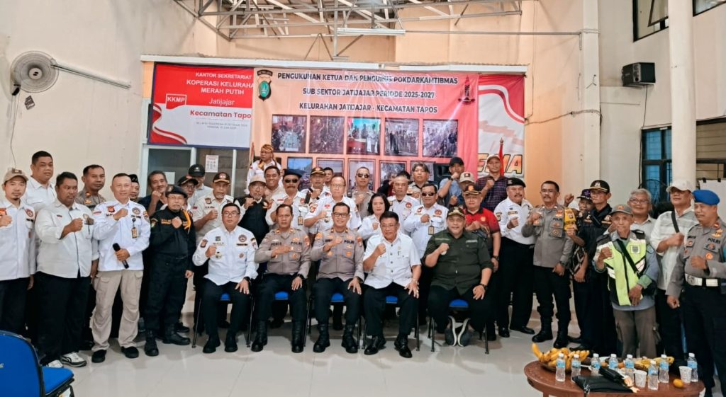 Kaposek Cimanggis Kota Depok mengukuhkan Ketua Pokdar Sub Sektor Jatijajar beserta Kepengurusannya