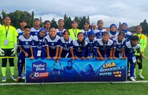 Akademi Persib Putri U-15 tampil di Hydroplus Soccer League. (Fifi Nofita)