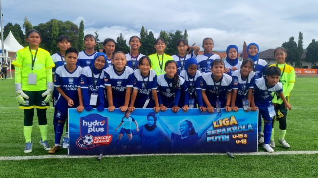 Akademi Persib Putri U-15 tampil di Hydroplus Soccer League. (Fifi Nofita)