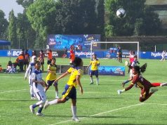 Akademi Persib Putri U-15 tampil di Hydroplus Soccer League 2025/2026. (Fifi Nofita)
