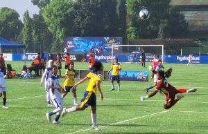 Akademi Persib Putri U-15 tampil di Hydroplus Soccer League 2025/2026. (Fifi Nofita)