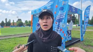 Tim pelatih Goal Aksis, Zahra Naqiyyah. (Fifi Nofita)