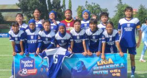 Akademi Persib Putri U-15 tampil di Hydroplus Soccer League 2025/2026. (Fifi Nofita)