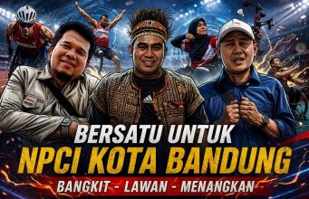 Trio Binpres NPCI Kota Bandung Cepi Gunawan (kiri), Hanu Resinurjati (tengah) dan Taufik Hidayat (kanan). (Dok NPCI Kota Bandung)