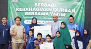 Syukuran Persib Juara, Baznas Jabar Berbagi Kebahagiaan Bersama Anal Yatim
