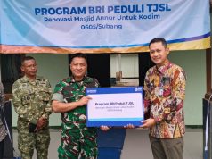 Kolaborasi dengan Kodim 0605/ Subang, BRI Serahkan Hasil Renovasi Rumah Ibadah