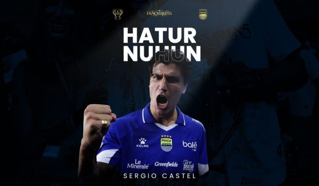 Hatur nuhun Sergio Castel. (persib.co.id)